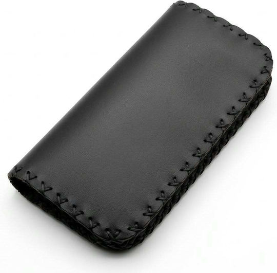 Gk Shoes Tabacheră din Piele Lucrată Manual cu Închidere Magnetică negru și maro
