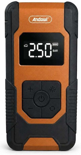 Andowl Power Bank Aufblasbare Autoreifenpumpe 150PSI Wiederaufladbar 12V