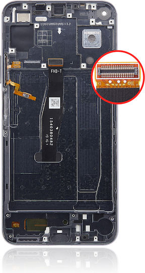 LCD-Displaymodul mit Rahmen für Huawei Honor 20 Nova 5T, Aftermarket Plus, Mitternachtsschwarz