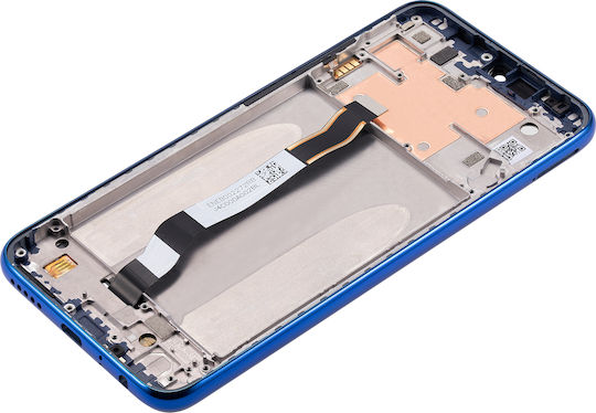 LCD-Baugruppe mit Rahmen für Xiaomi Redmi Note 8 Redmi Note 8 2021 Aftermarket Plus Neptune Blue