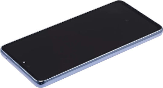 OLED-Baugruppe mit Rahmen Samsung Galaxy A53 5G A536 2022 6,46" Aftermarket Plus Blau