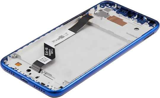 LCD-Baugruppe mit Rahmen für Xiaomi Redmi Note 7 7 Pro Aftermarket Plus Neptune Blue