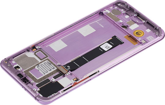 OLED-Baugruppe mit Rahmen für Xiaomi Mi 9 Aftermarket Plus Lavendelviolett
