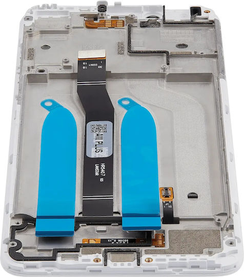 LCD-Baugruppe mit Rahmen Xiaomi Redmi 6 6a Aftermarket Plus Weiß