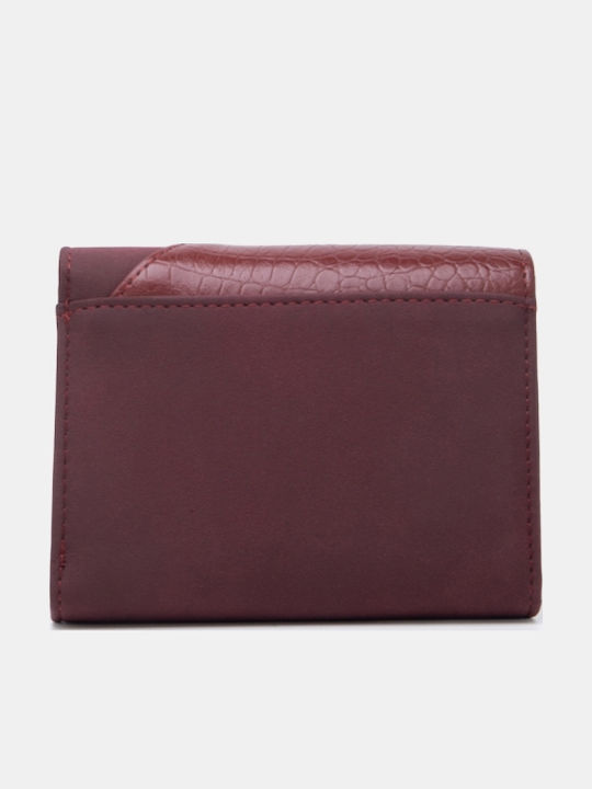 Stoff-Damenbrieftasche Bordeaux