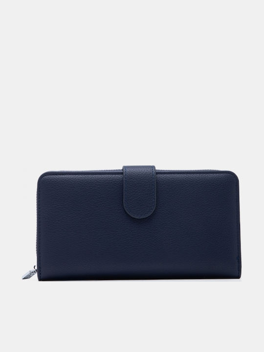 Large Women's Wallet Navy Blue