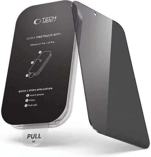 Tech-Protect iPhone 18 Pro Max Full Screen Надраскоустойчив Протектор За Екран Onetouch Set Spy Plus 2 Бройки Privacy