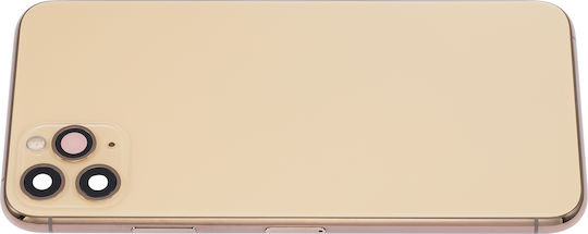 Rückgehäuse mit Vorinstallierten Kleinteilen iPhone 11 Pro Max Ohne Logo Aftermarket Plus Gold