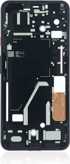 Mittelrahmengehäuse Google Pixel 4 XL Oh So Orange Einschalttaste