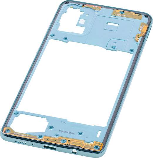 Mid-frame Housing Samsung Galaxy A71 A715 2020 Aftermarket Plus Prism Crush Blue