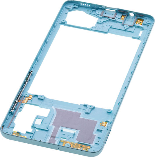 Mid-frame Housing Samsung Galaxy A71 A715 2020 Aftermarket Plus Prism Crush Blue
