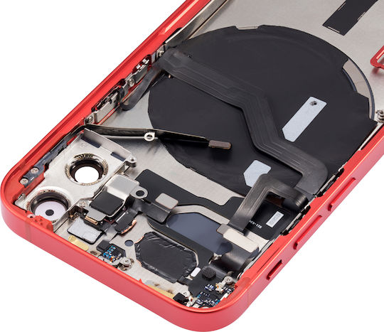 Back Housing W Small Parts Iphone 12 Mini Us Version Aftermarket Plus Red