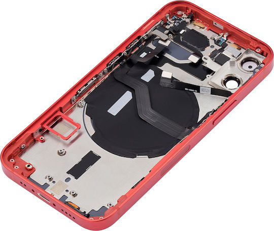 Back Housing W Small Parts Iphone 12 Mini Us Version Aftermarket Plus Red