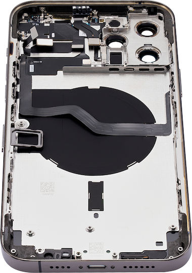 Carcasă Spate cu Piese Mici iPhone 12 Pro Max Versiunea SUA Aftermarket Plus Gri Grafit