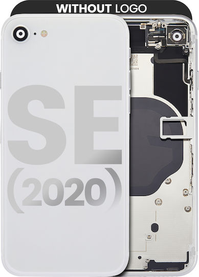 Back Housing W Small Components Pre-installed Iphone Se 2020 No Logo Aftermarket Plus White