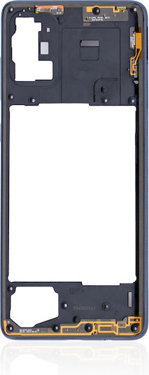 Mid-frame Housing Samsung Galaxy A71 A715 2020 Aftermarket Plus Prism Crush Black