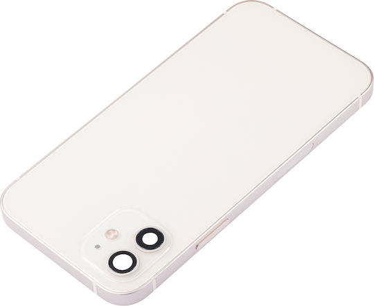 Back Housing W Small Parts Iphone 12 Us Version Aftermarket Plus White