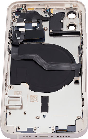 Back Housing W Small Parts Iphone 12 Us Version Aftermarket Plus White