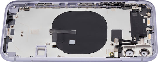 Back Housing W Small Components Pre-installed Iphone 11 No Logo Aftermarket Plus Purple