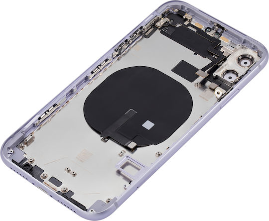 Back Housing W Small Components Pre-installed Iphone 11 No Logo Aftermarket Plus Purple