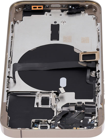 Capac Spate cu Piese Mici iPhone 13 Pro Versiune SUA Aftermarket Plus Auriu