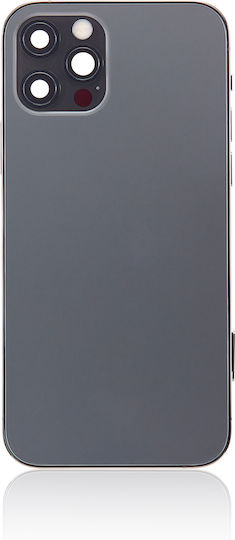 Capac Spate Cu Piese Mici iPhone 12 Pro Versiunea SUA Aftermarket Plus Grafit