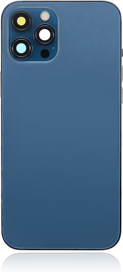 Back Housing W Small Parts Iphone 12 Pro Max Us Version Aftermarket Plus Pacific Blue