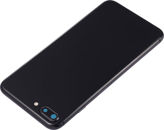 Rückseitige Gehäuseabdeckung mit vorinstallierten Kleinteilen für iPhone 8 Plus ohne Logo, Aftermarket Plus, Space Gray
