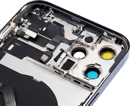 Back Housing W Small Parts Iphone 12 Pro Max Us Version Aftermarket Plus Pacific Blue