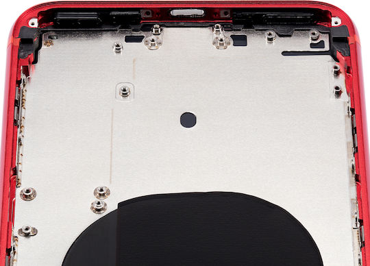 Backcover mit vorinstallierten Kleinteilen für iPhone 8 Plus, ohne Logo, Aftermarket Plus, Rot