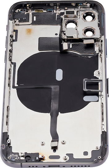 Rückgehäuse mit vorinstallierten Kleinteilen iPhone 11 Pro ohne Logo Aftermarket Plus Space Gray