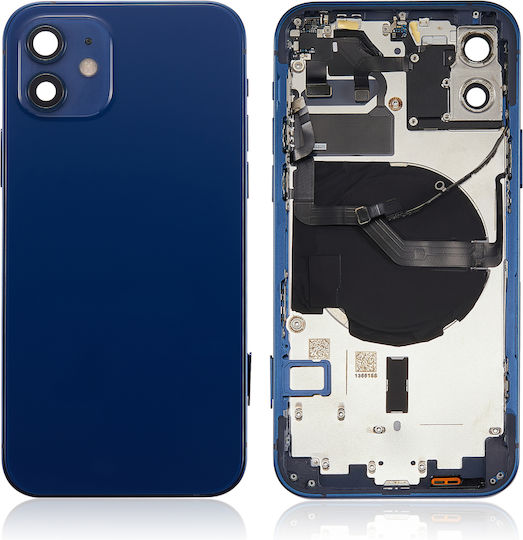 Back Housing W Small Parts Iphone 12 Us Version Aftermarket Plus Blue