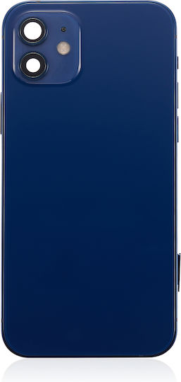 Back Housing W Small Parts Iphone 12 Us Version Aftermarket Plus Blue