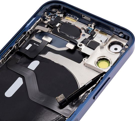 Carcasă Spate Cu Piese Mici iPhone 12 Mini Versiunea SUA Aftermarket Plus Albastră