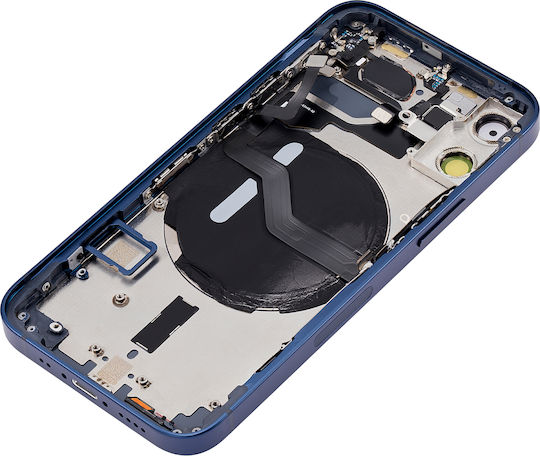 Carcasă Spate Cu Piese Mici iPhone 12 Mini Versiunea SUA Aftermarket Plus Albastră