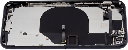 Rückgehäuse mit vorinstallierten Kleinteilen für iPhone SE 2020 ohne Logo Aftermarket Plus Schwarz