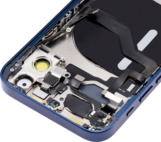 Carcasă Spate Cu Piese Mici iPhone 12 Mini Versiunea SUA Aftermarket Plus Albastră