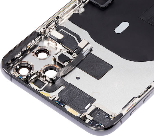Back Housing W Small Components Pre-installed Iphone 11 Pro Max No Logo Aftermarket Plus Space Gray