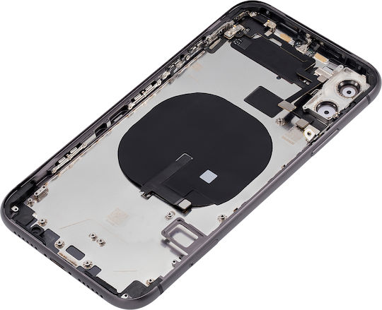 Back Housing W Small Components Pre-installed Iphone 11 No Logo Aftermarket Plus Black