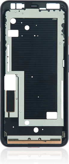 Carcasa cadrului median Google Pixel 4xl, roz, cu buton de pornire