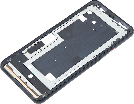 Carcasa cadrului median Google Pixel 4xl, roz, cu buton de pornire