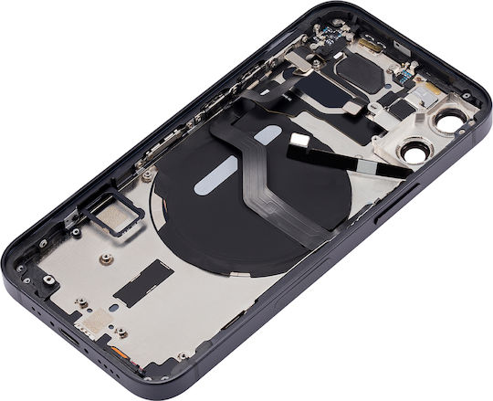 Backcover mit Kleinteilen für iPhone 12 Mini US-Version Aftermarket Plus Schwarz