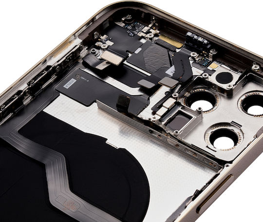 Заден корпус с малки части за iPhone 12 Pro Max, американска версия, заместител Plus, златист