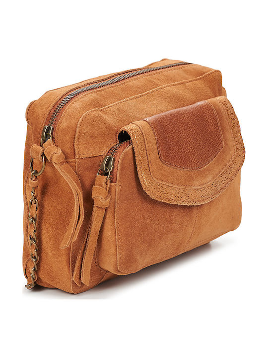 Women's Suede Shoulder Bag Beige