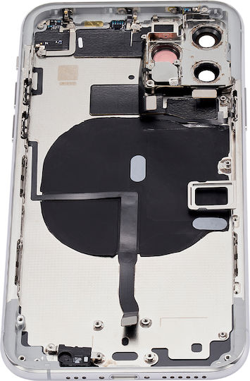 Backcover mit vorinstallierten Kleinteilen iPhone 11 Pro ohne Logo Aftermarket Plus Silber