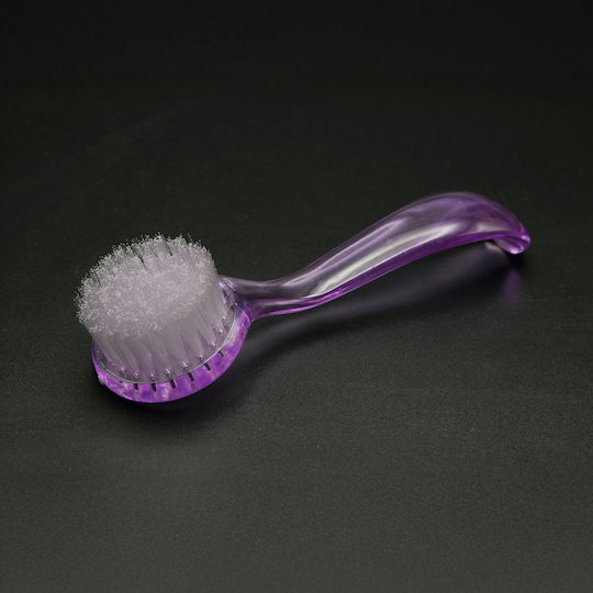 Global Fashion Rundstaubpinsel mit violettem Griff