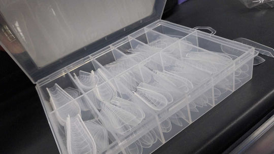 Global Fashion Reusable Upper Nail Forms Koper Marked Arched Almond 120 Pcs