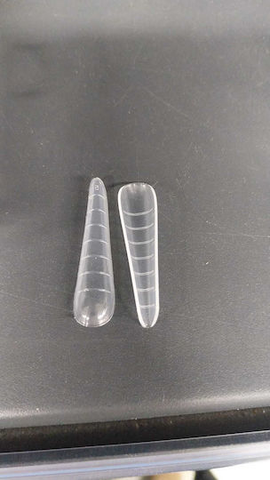 Global Fashion Reusable Upper Nail Forms Koper Marked Arched Almond 120 Pcs