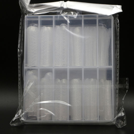 Global Fashion Plastic Nail Forms 120 Pieces Medium Square Snake Print