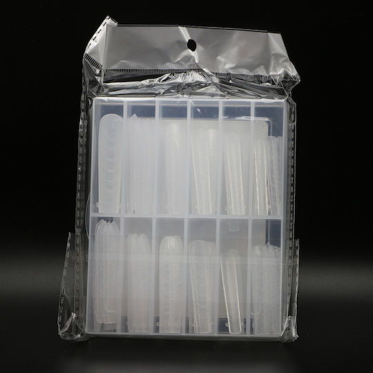 Global Fashion Top Plastic Nail Forms 120 Pcs Narrow Square Snake Print